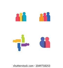 People logo, Team, Succes people work, Group and Community, Group Company and Business logo vector and design Care, Family icon Succes logo