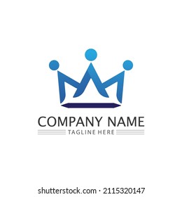 People logo, Team, Succes people work, Group and Community, Group Company and Business logo vector and design Care, Family icon Succes logo