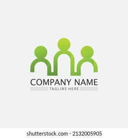 People logo, Team, Succes people work, Group and Community, Group Company and Business logo vector and design Care, Family icon Succes logo