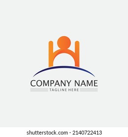 People logo, Team, Succes people work, Group and Community, Group Company and Business logo vector and design Care, Family icon Succes logo