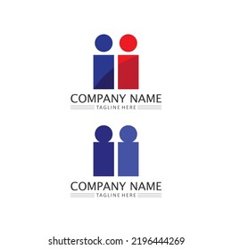People logo, Team, Succes people work, Group and Community, Group Company and Business logo vector and design Care, Family icon Succes logo