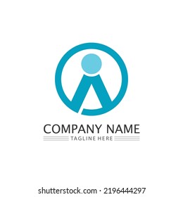 Logotipo de personas, equipo, trabajo de personas exitosas, grupo y comunidad, vectores de logotipo de empresa y empresa y diseño Cuidado, icono de familia Logotipo de éxito