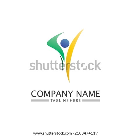 People logo, Team, Succes people work, Group and Community, Group Company and Business logo vector and design Care, Family icon Succes logo