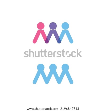 People logo, Team, Succes people work, Group and Community, Group Company and Business logo vector and design Care, Family icon Succes logo