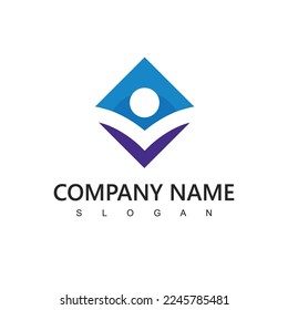 People Logo Template, Charity, Teamwork, And Social Media Network Icon