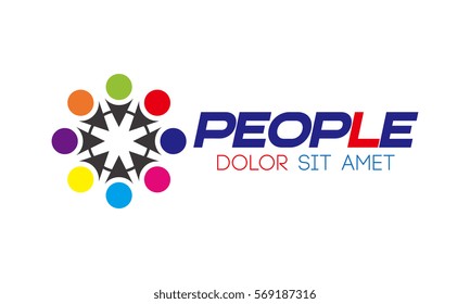 People logo template design
