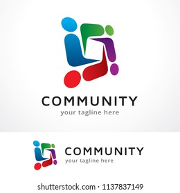 People Logo Template Design, Symbol, Icon