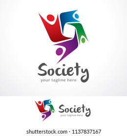 People Logo Template Design, Symbol, Icon