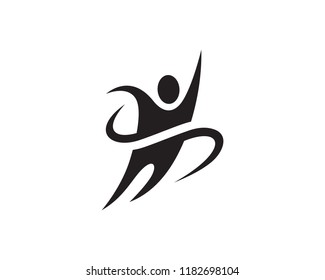 People Logo Template Design Vector, Emblem, Concept Design, Creative Symbol, Icon