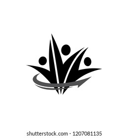 People Logo Template Design Vector, Emblem, Concept Design, Creative Symbol, Icon