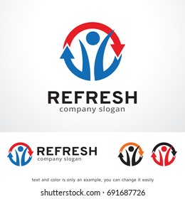 People Logo Template Design Vector, Emblem, Design Concept, Creative Symbol, Icon