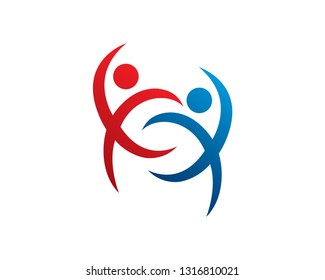 People Logo Template, Icon, Symbol - Vector