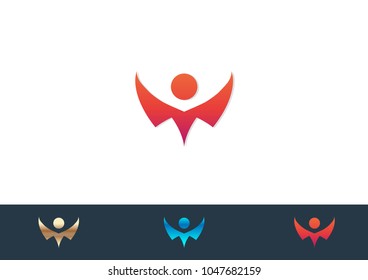 People Logo Template Vector Icon Design Illustration