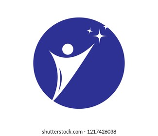 People Logo Template Vector Icon Illustration Design