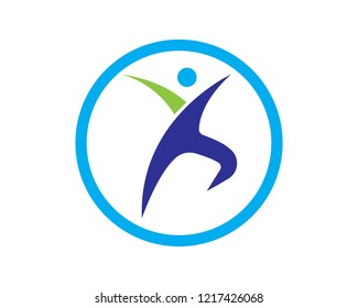 People Logo Template Vector Icon Illustration Design