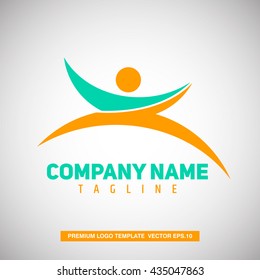People Logo Template. You can use for company logo.
