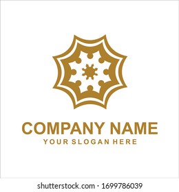 people logo vector abstract design