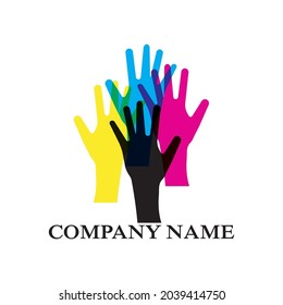 plantilla de diseño vectorial de logotipo de personas