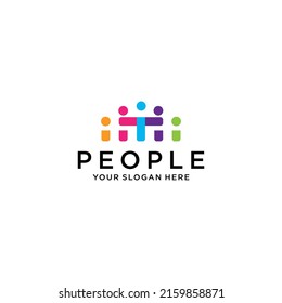 People logo vector icon design template