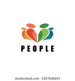 Plantilla de diseño de iconos vectoriales de personas