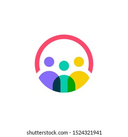 people logo vector icon illustration