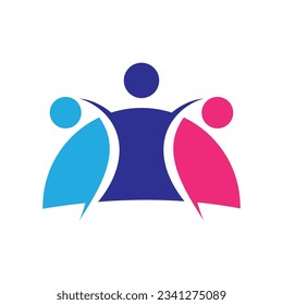 people logo vector icon template