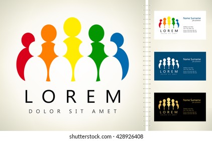 People logo. Vector illustration.