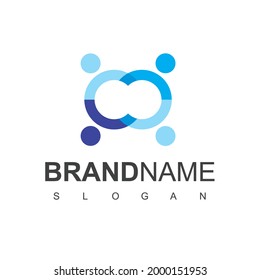 Vector De Logotipos De Personas Con Fondo Blanco Aislado