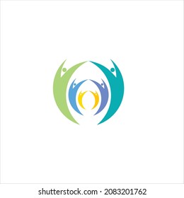 PEOPLE LOGO VECTOR TEMPLATE AWAY