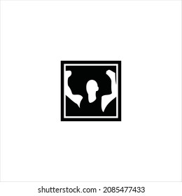people logo vector template celebrating