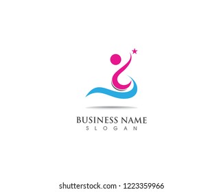 people Logo and vector template icon