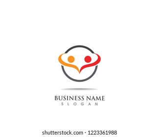 People Logo Vector Template Icon Stock Vector (Royalty Free) 1223361988 ...