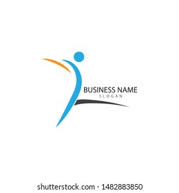 People logo vector template illustration design