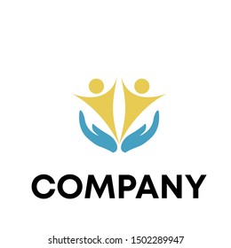 People logo vector template illustration sign design community