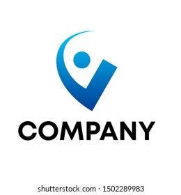People logo vector template illustration sign design community