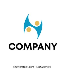People logo vector template illustration sign design community