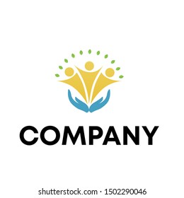 People logo vector template illustration sign design community