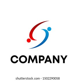 People logo vector template illustration sign design community