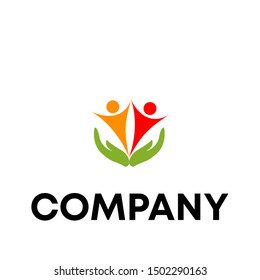 People logo vector template illustration sign design community