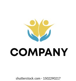 People logo vector template illustration sign design community