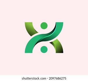 La comunidad de diseño de la ilustración de la plantilla del vector del logotipo de la gente