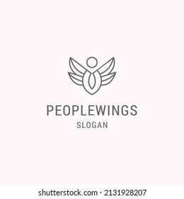 People Logo Wings With Liner Style