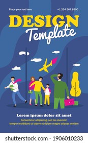 People looking at falling plane in panic. Airport, window, crash flat vector illustration. Catastrophe and accident concept for banner, website design or landing web page