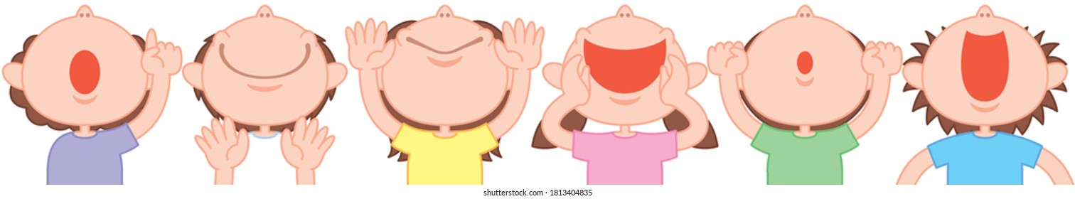 Menschen, die gleichzeitig zum Himmel hinaufschauen