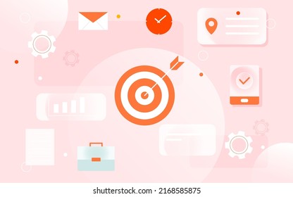 People are looking for talent, company recruitment with various data and tables in the background, vector illustration