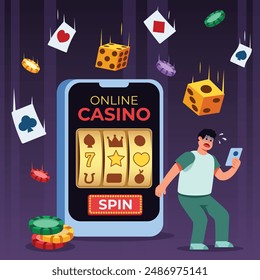 People losing play online slot machine game.