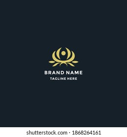 People Lotus Abstract  logo design inspiration