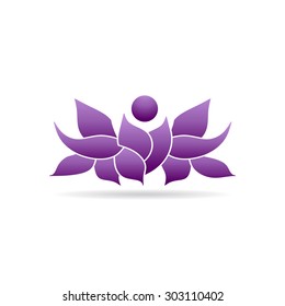People lotus yoga plant