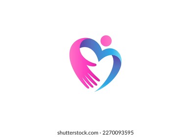 People love care logo in simple design