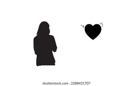 People in love collection. Vector cartoon flat illustration of diverse cartoon young people in different actions of happiness, 